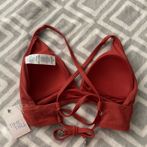 NWT Time & Tru Ribbed Bikini Top - Picture 2 of 4